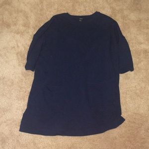 Navy Blue Sweatshirt Dress Size L | Forever 21